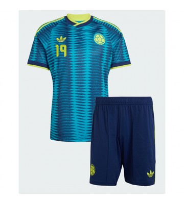 Colombia Rafael Santos Borre #19 Udebanetrøje Børn VM 2026 Kortærmet (+ Korte bukser)